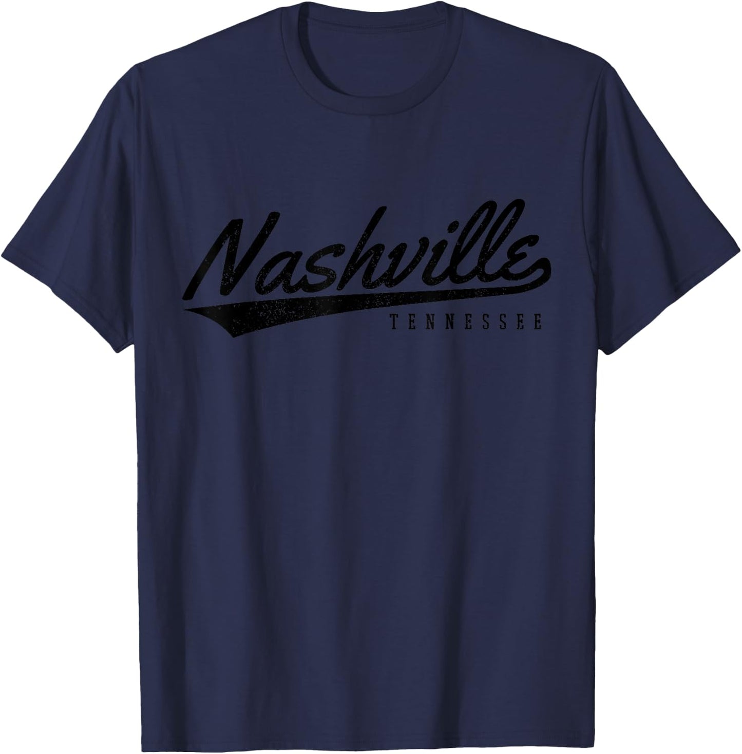 Nashville Tennessee Country Music City Souvenir Gift T-Shirt - T-Shirt | Navy