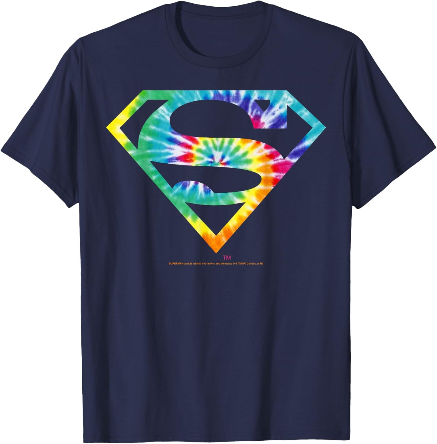 DC Comics Superman Tie Dye Logo T-Shirt - T-Shirt | Navy