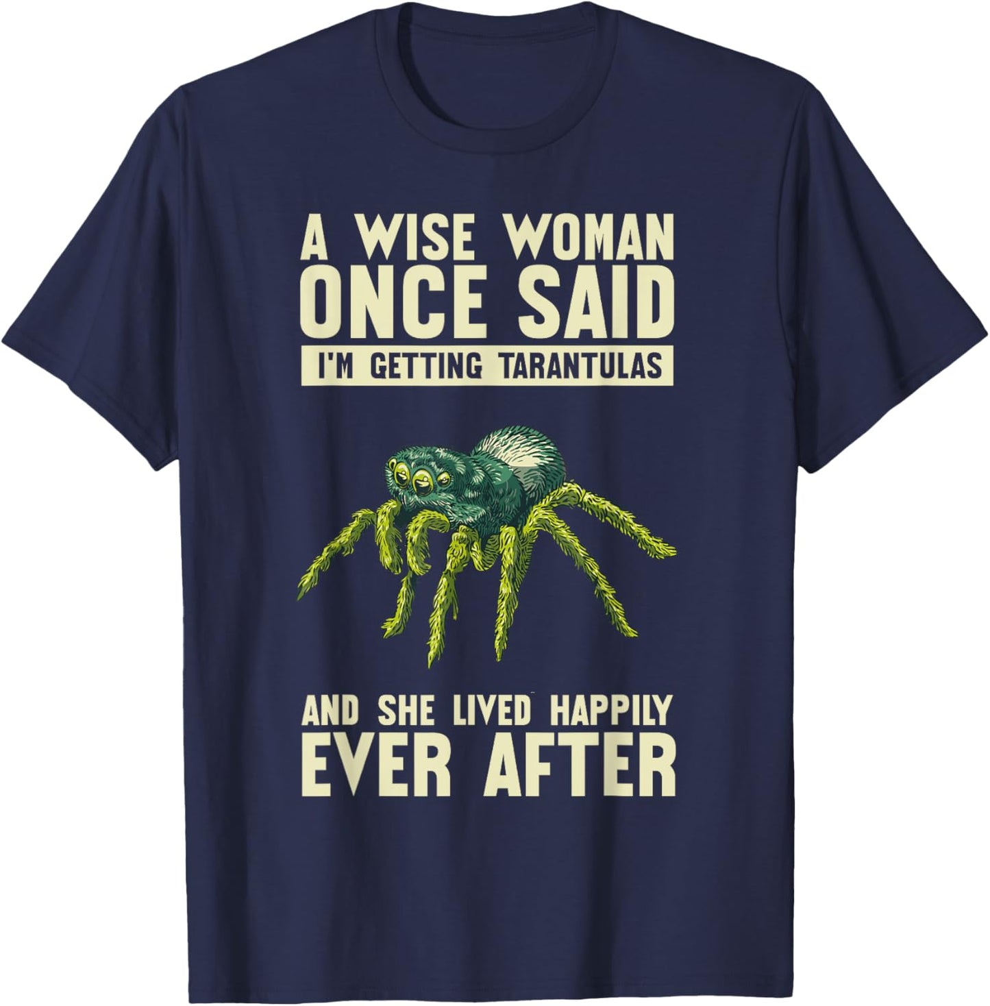 Spider Food Enclosure Hide Substrate Tarantula Owner T-Shirt - T-Shirt | Navy