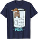 Funny Cute One Mole Per Litre Chemistry Avogadro's Day T-Shirt - T-Shirt | Navy