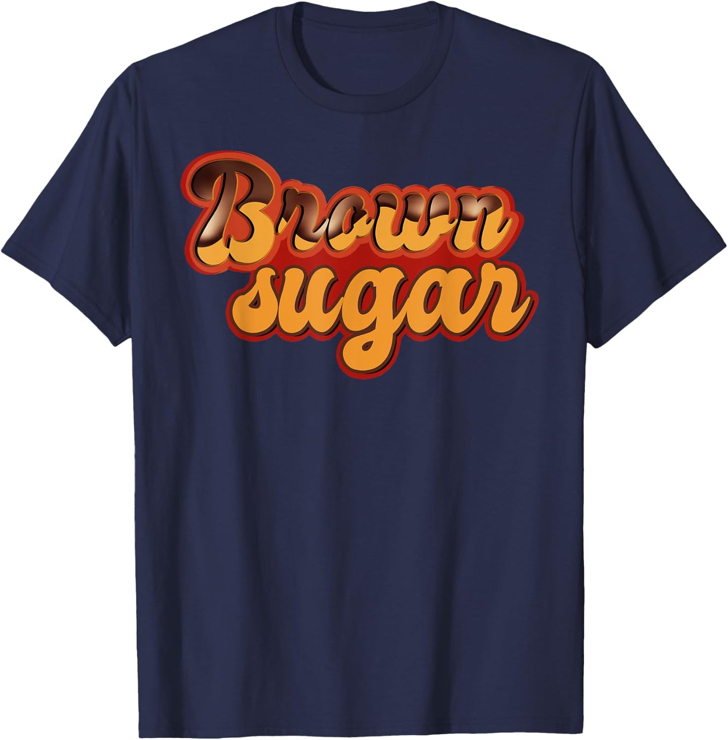 Brown Sugar Black Pride Dripping Melanin T-Shirt - T-Shirt | Navy
