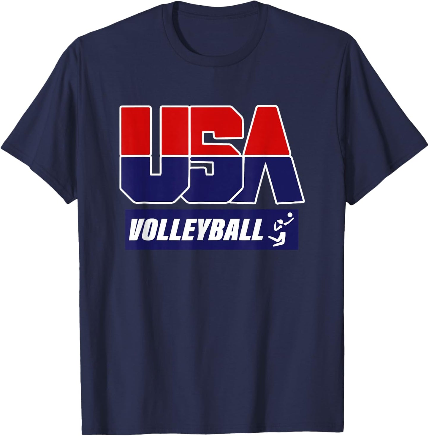 2021 Volleyball USA T-Shirt - T-Shirt | Navy