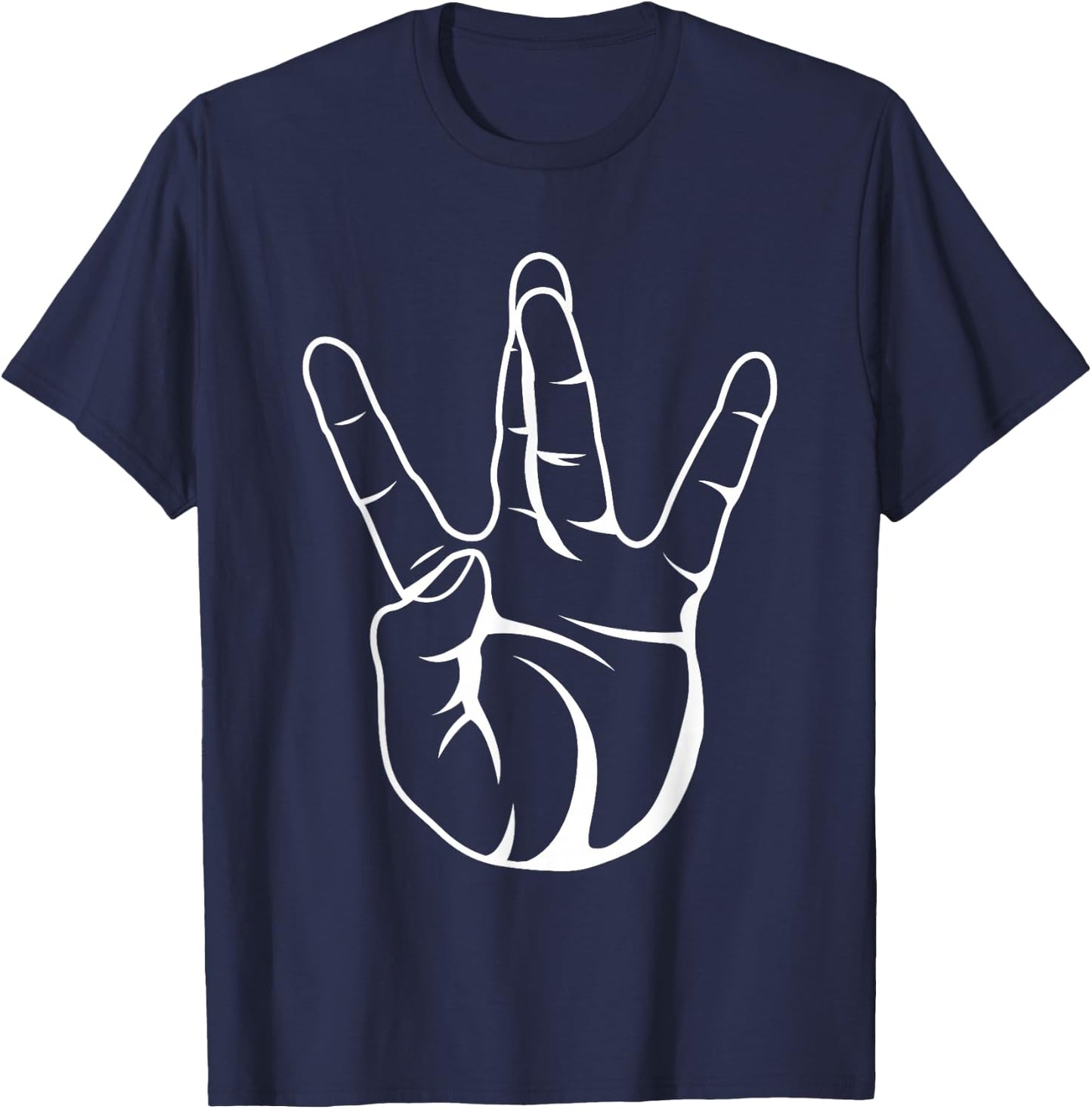 Westside Hip Hop Rap Hand Sign T-Shirt - T-Shirt | Navy