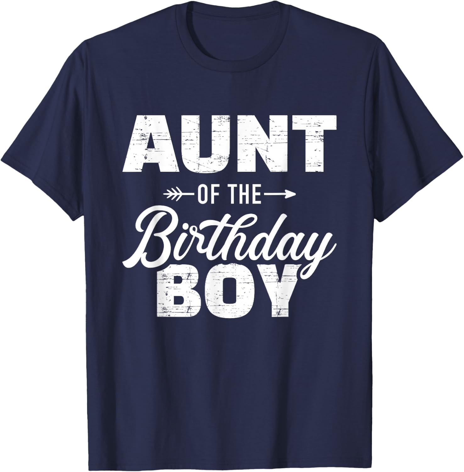 Aunt From Birthday Girl Nephew T-Shirt - T-Shirt | Navy