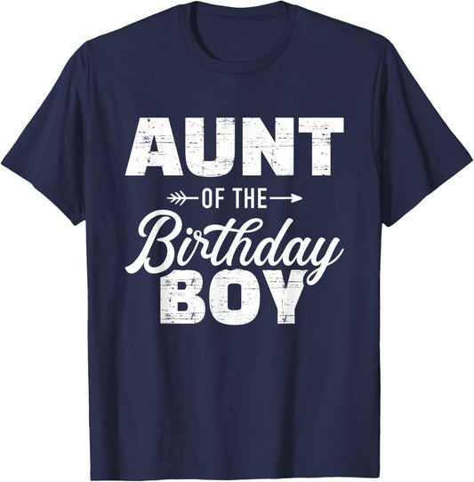 Aunt From Birthday Girl Nephew T-Shirt - T-Shirt | Navy