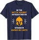 Osteoarthritis Awareness | Disease Fighter Warrior T-Shirt - T-Shirt | Navy
