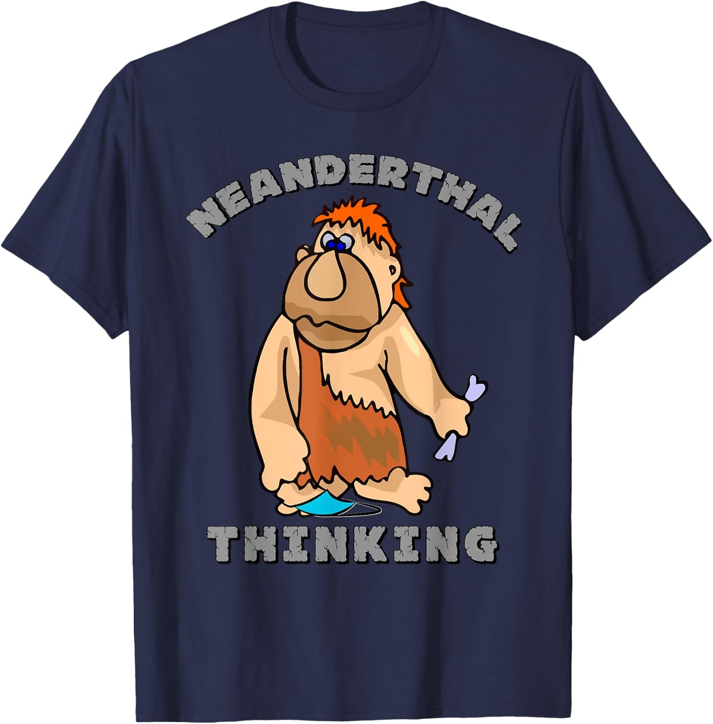 Neanderthal Thinking T-Shirt - T-Shirt | Navy