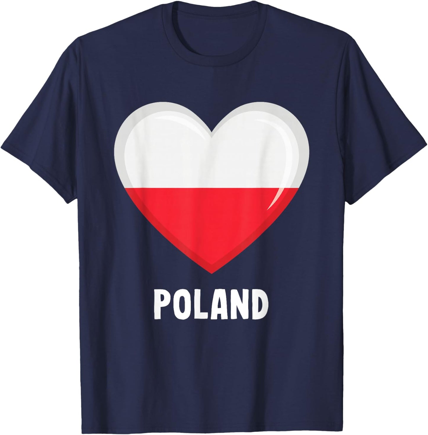 Poland Flag Shirt | Polish T-Shirt - T-Shirt | Navy