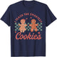 I Teach The Smartest Cookies Gingerbread Teacher Christmas Women Kids T-Shirt - T-Shirt | Navy