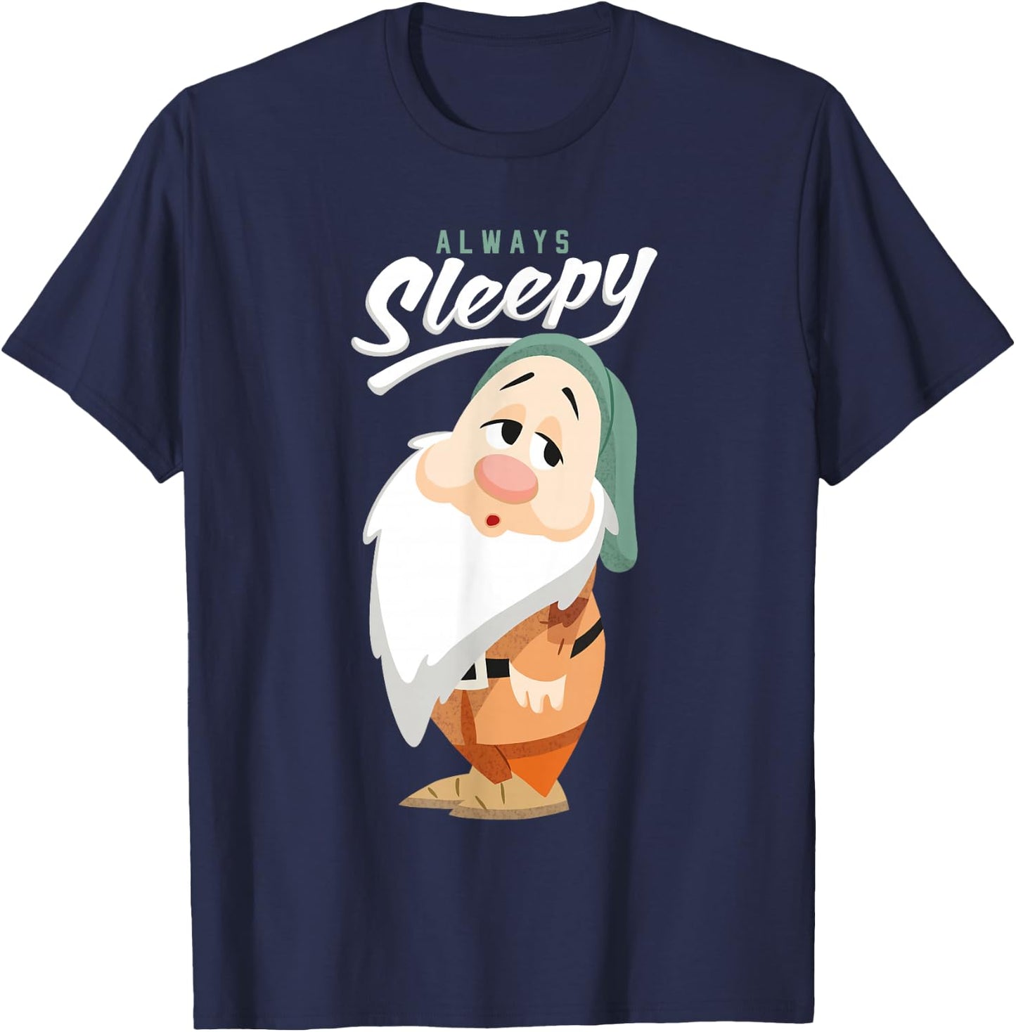 Disney Snow White and The Seven Dwarfs Always Sleepy T-Shirt - T-Shirt | Navy
