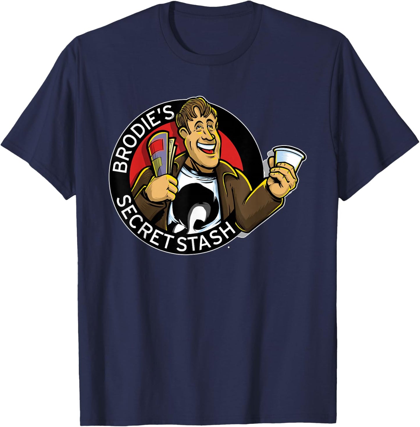 Kevin Smith Jay & Silent Bob Reboot Brodie's Secret Stash T-Shirt - T-Shirt | Navy