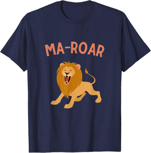 Jewish Passover Seder Plate Maror Ma-Roar Lion Of Judah Kids T-Shirt - T-Shirt | Navy
