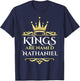 Kings Are Named Nathaniel T-Shirt - T-Shirt | Navy
