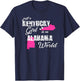 Funny Kentucky Shirts Just a Kentucky girl in an Alabama T-Shirt - T-Shirt | Navy
