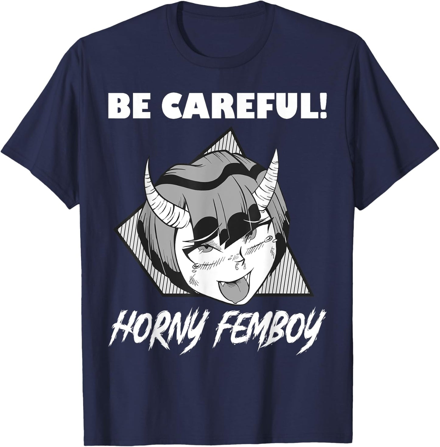 Femboy Outfit - Anime Femboy Oberteil - Sissies Cosplay Small T-Shirt - T-Shirt | Navy