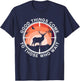 Large Buck Funny Deer Hunting T-Shirt - T-Shirt | Navy