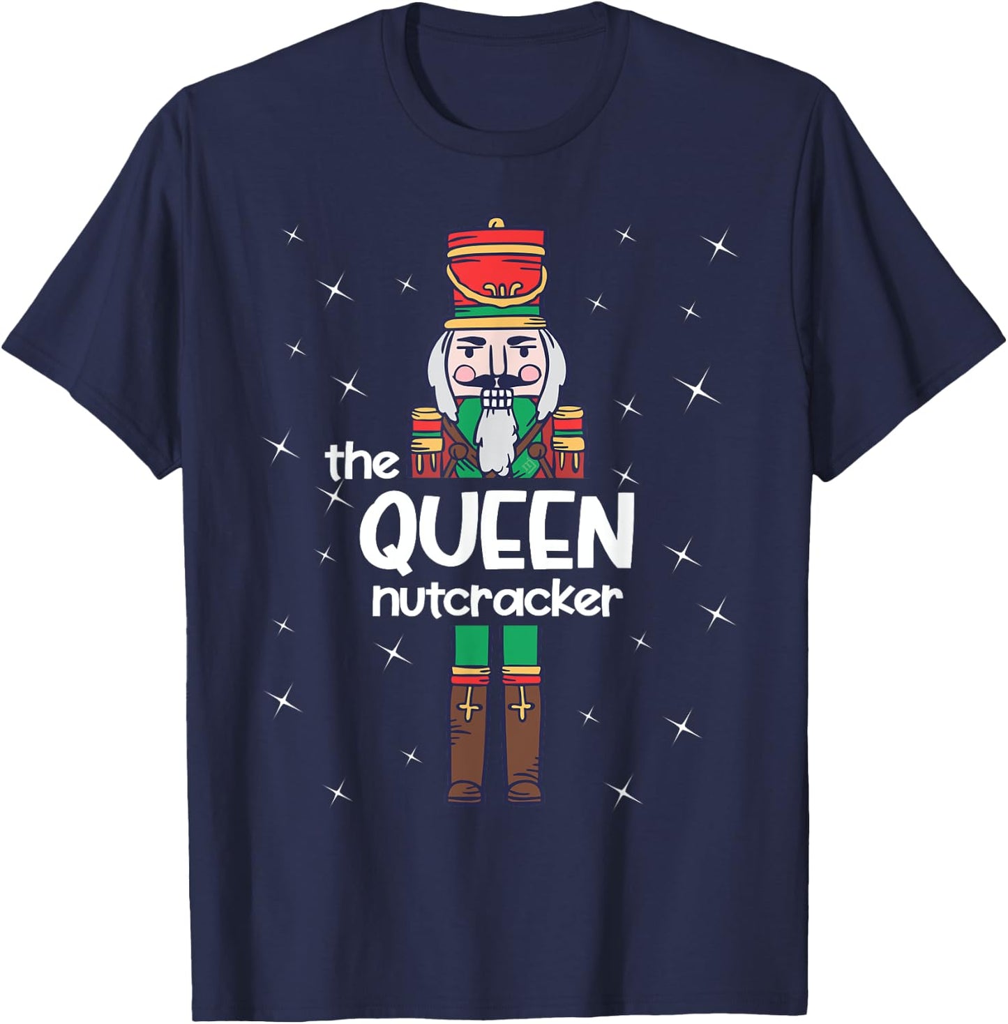 Queen Nutcracker Family Matching Funny Pajama T-Shirt - T-Shirt | Navy