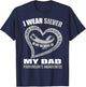 In my memory of my dad PARKINSON'S AWARENESS T-Shirt - T-Shirt | Navy