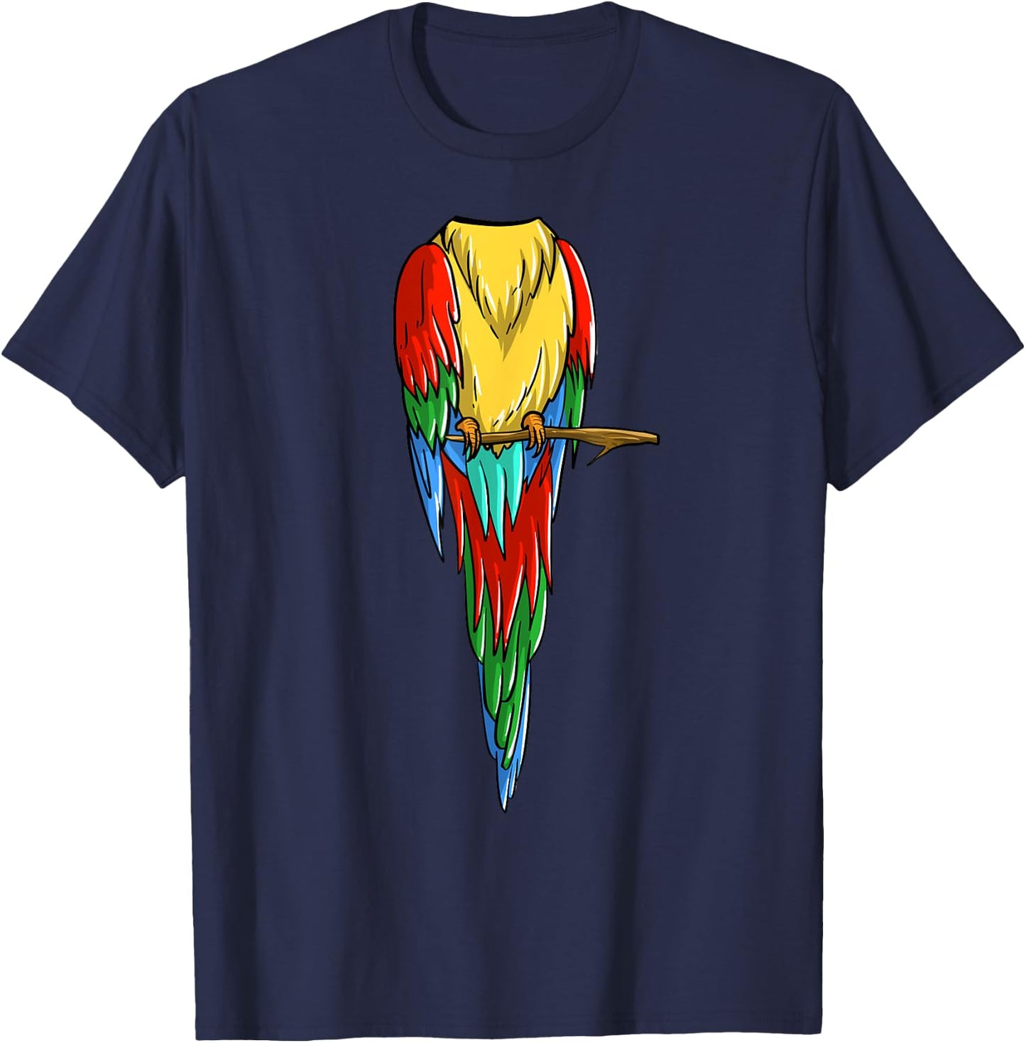 Cool Headless Parrot Halloween Costume | Funny Lazy DIY Gift T-Shirt - T-Shirt | Navy