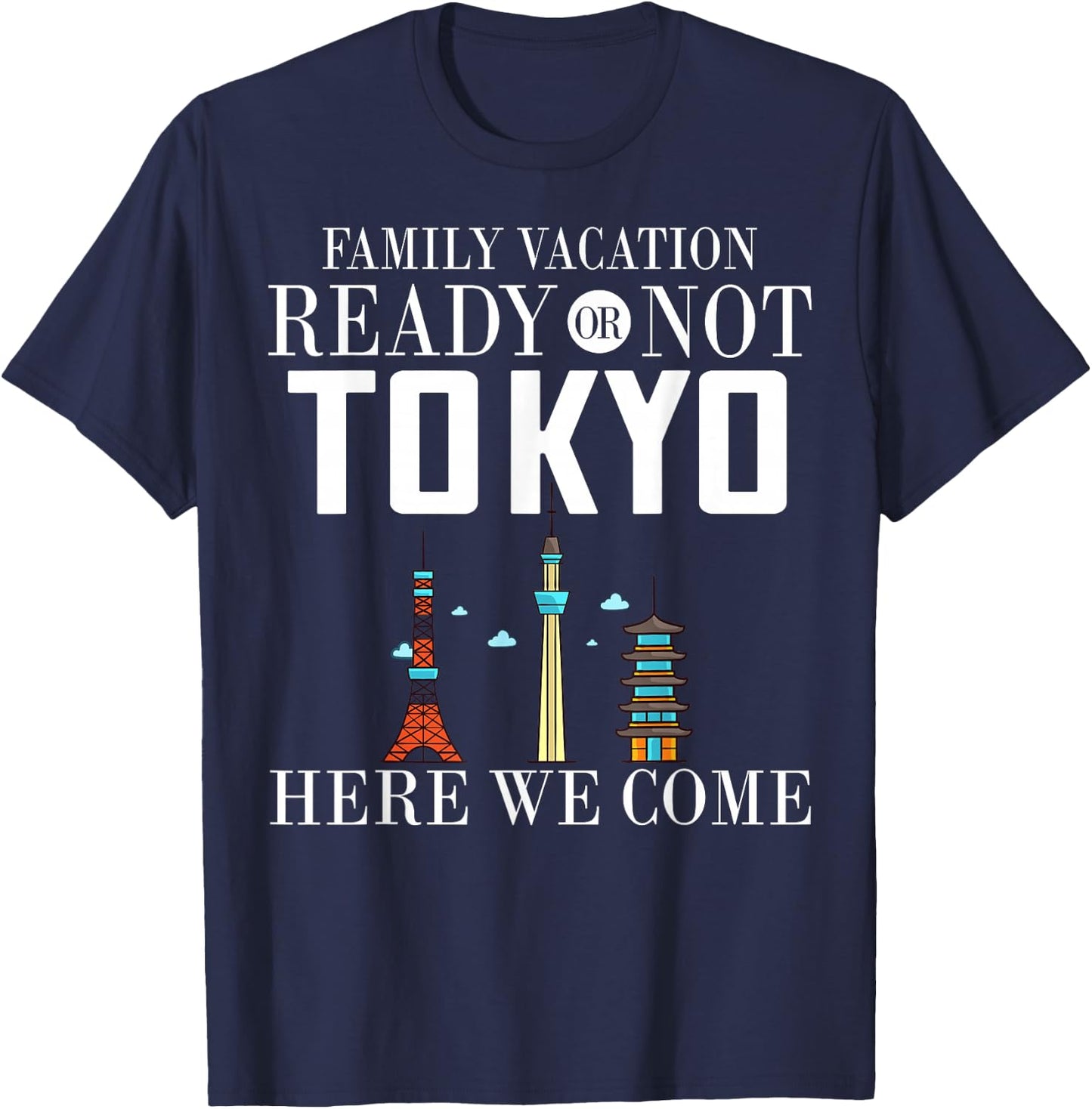 Tokyo Japan City Trip Skyline Map Travel T-Shirt - T-Shirt | Navy