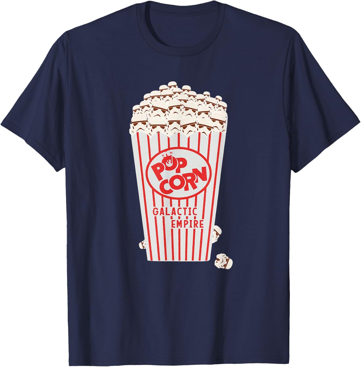 Star Wars Galactic Empire Stormtrooper Popcorn T-Shirt - T-Shirt | Navy