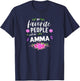 My Favorite People Call Me Amma Icelandic Grandma T-Shirt - T-Shirt | Navy
