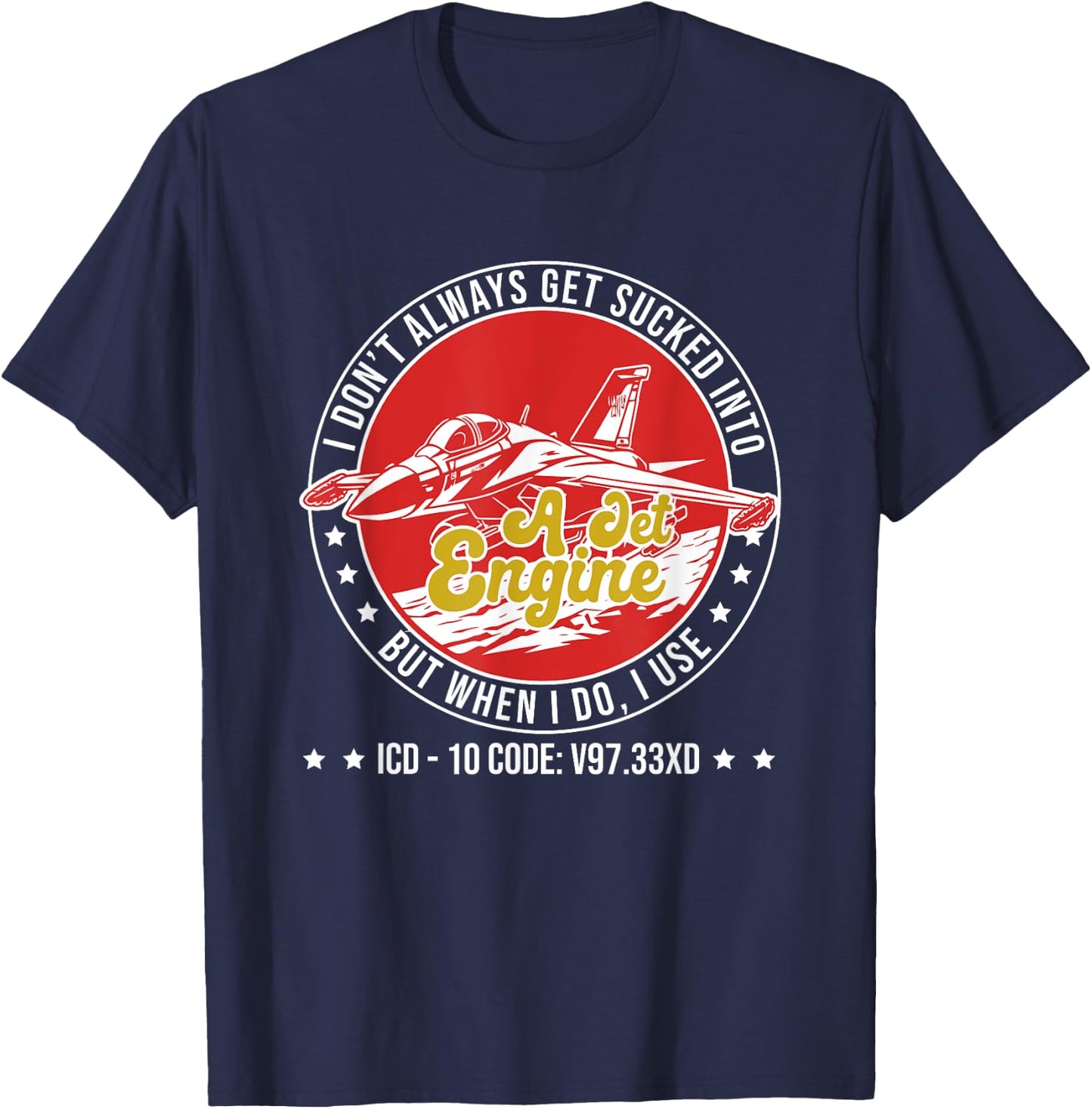 ICD-10 Code V97.33XD Humor Medical Coding Medics Coder T-Shirt - T-Shirt | Navy