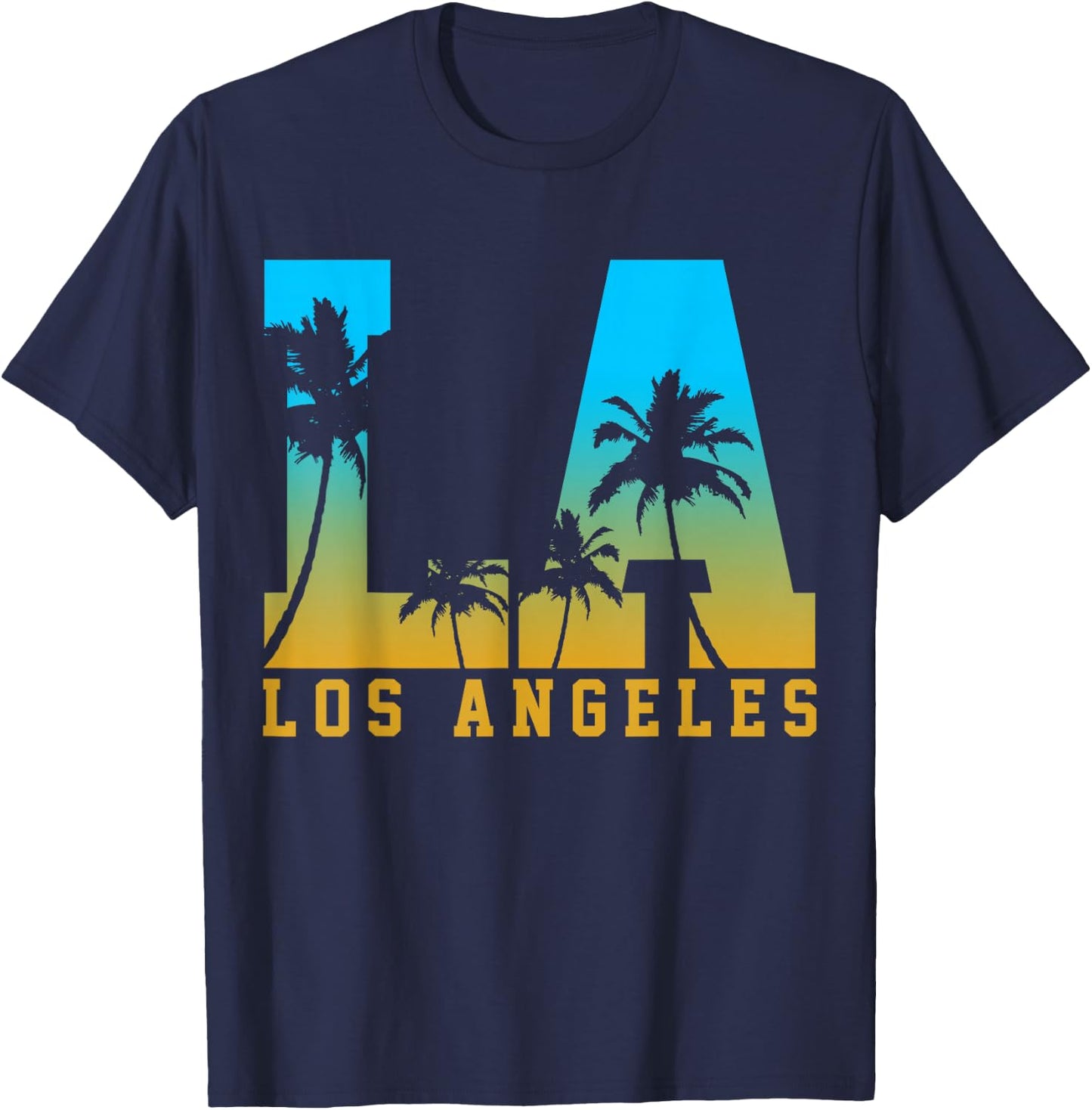 Los Angeles LA California California USA America Souvenir T-Shirt - T-Shirt | Navy