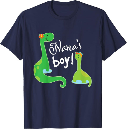 Nanas Boy Grandson Dinosaur T-Shirt - T-Shirt | Navy