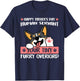 Happy Father's Day Human Servant Your Tiny Furry Overlord T-Shirt - T-Shirt | Navy