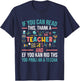 If You Can Read This Thank A Teacher - Funny Teacher Small T-Shirt - T-Shirt | Navy