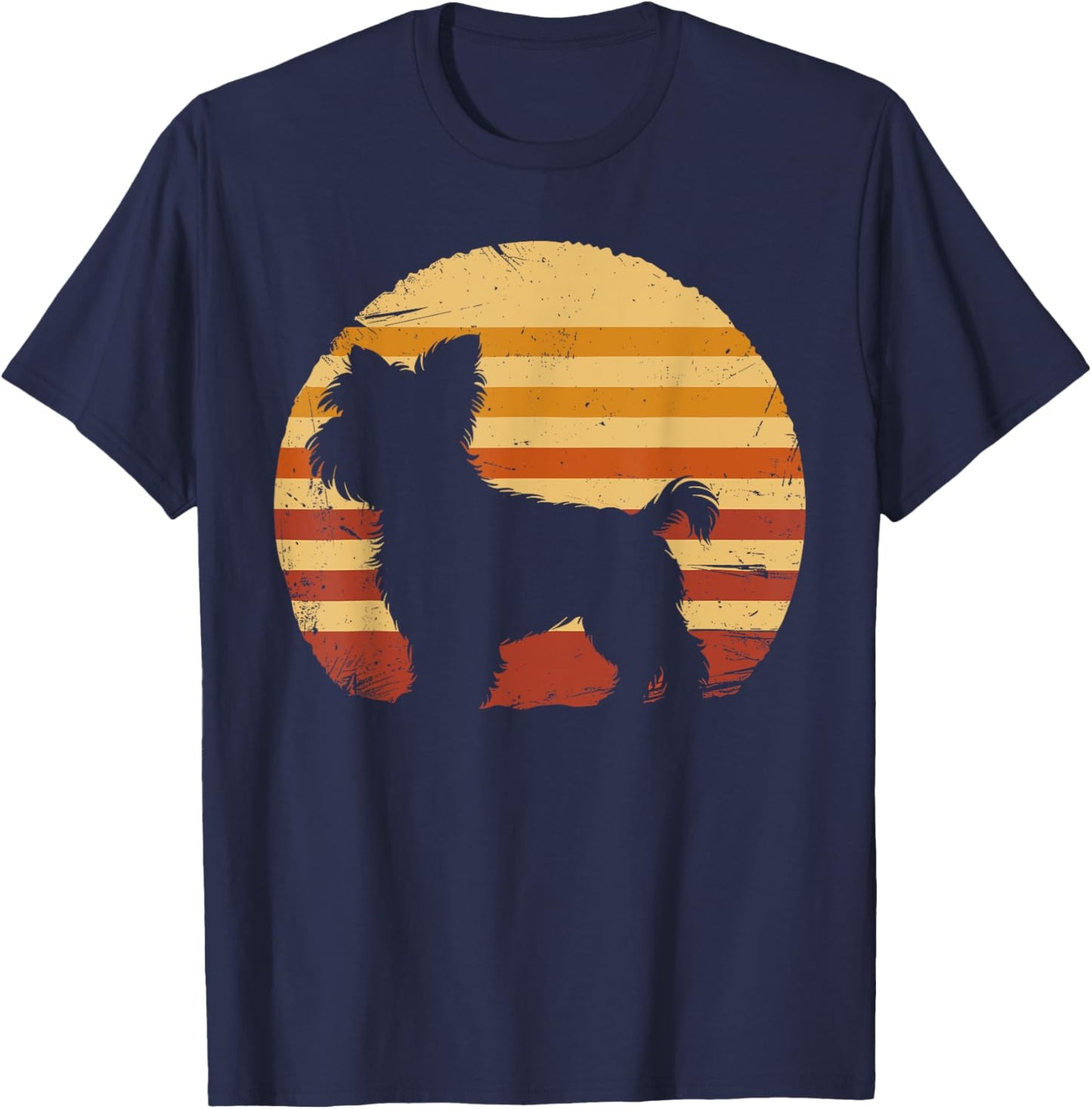 Retro Vintage Yorkipoo Dog Lovers Christmas Birthday Gift T-Shirt - T-Shirt | Navy