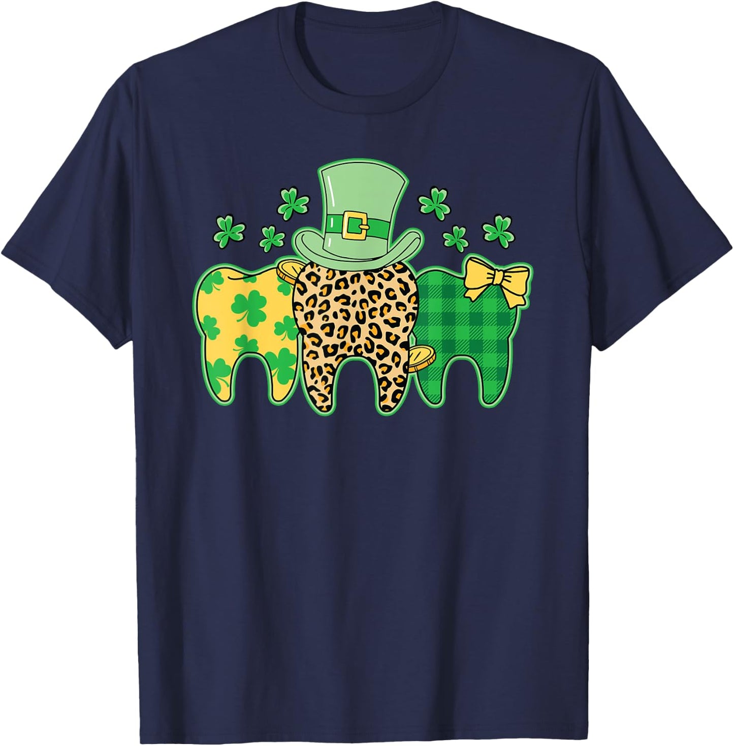 St. Patrick's Day Dentist Dental Assistant Hygienist T-Shirt - T-Shirt | Navy