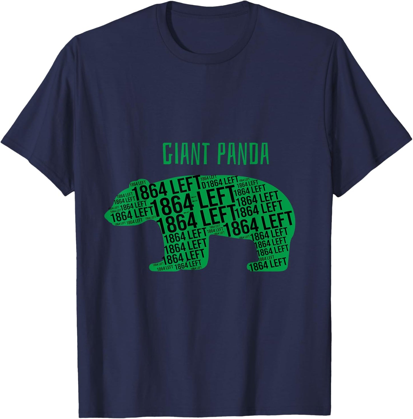 Endangered Species Animal - Giant Panda T-Shirt - T-Shirt | Navy