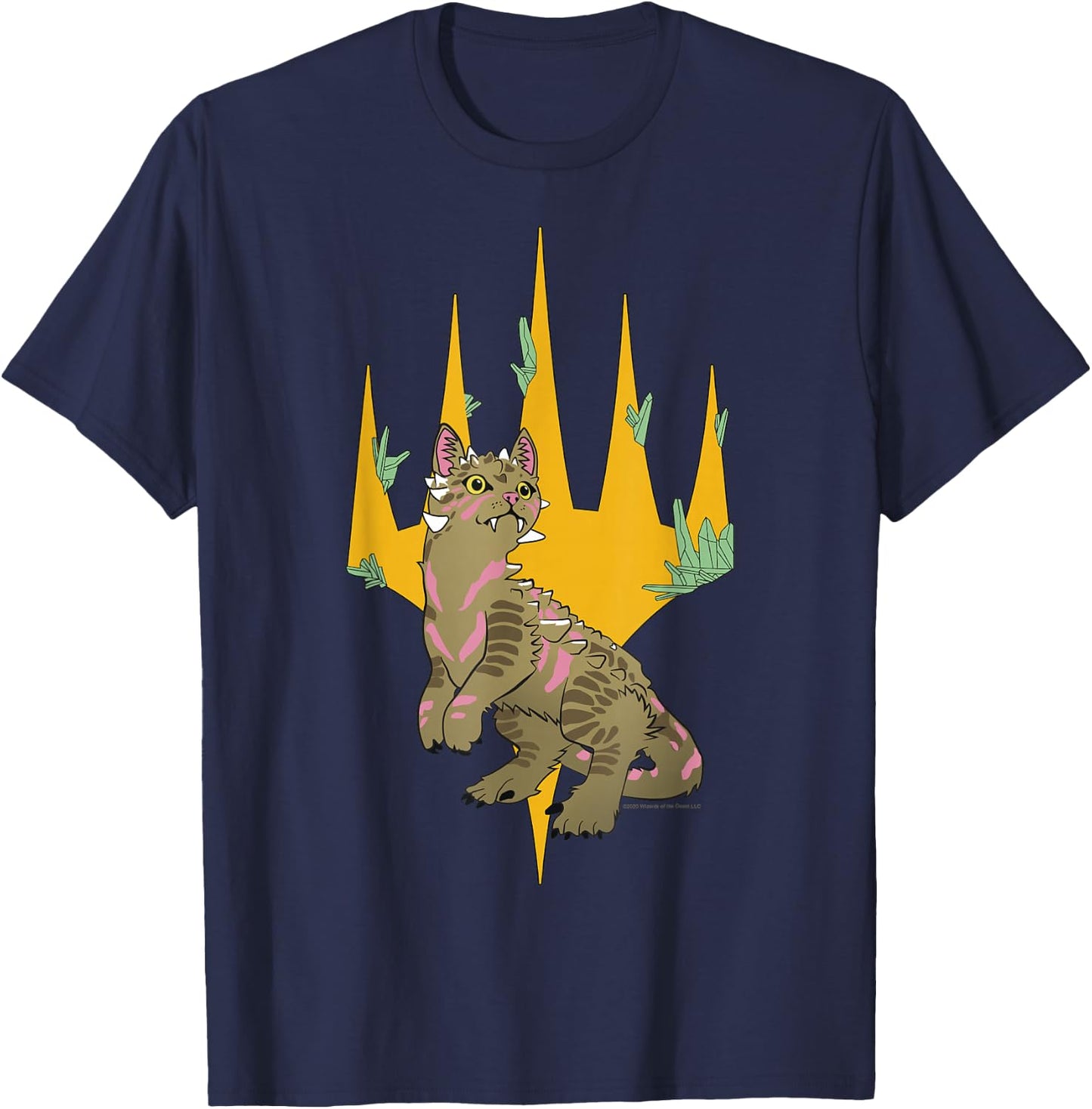 Magic: The Gathering Dinosaur Cat Logo T-Shirt - T-Shirt | Navy