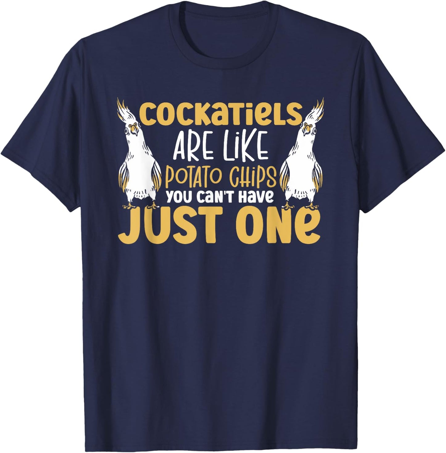 Cockatiel Parakeet Parrot Bird Lover Ornithologist Cockatiel T-Shirt - T-Shirt | Navy