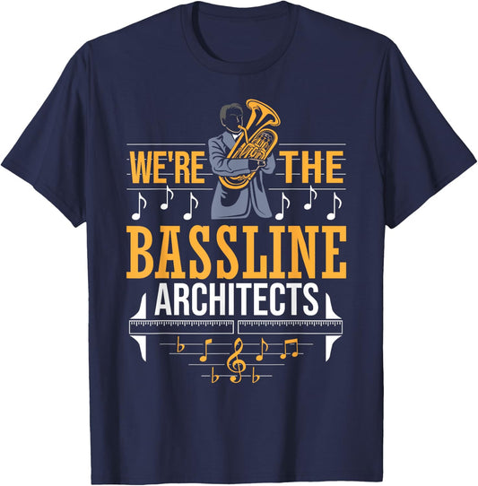 Euphoniumist Orchestra Marching Band Brass Horn Euphonium T-Shirt - T-Shirt | Navy