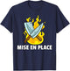 Mise en Place Culinary Kitchen For Chef Cook T-Shirt - T-Shirt | Navy