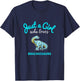 Brachiosaurus Shirt for Girls | Kids Brachiosaurus T-Shirt - T-Shirt | Navy