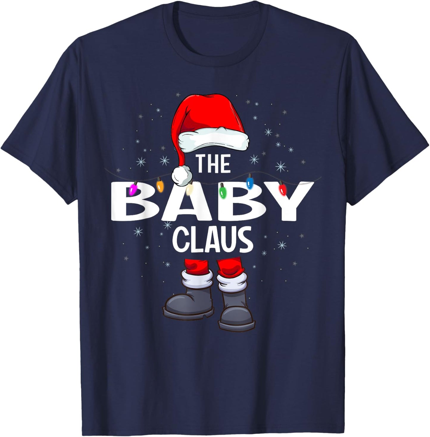 The Baby Claus Matching Christmas Pajama T-Shirt - T-Shirt | Navy