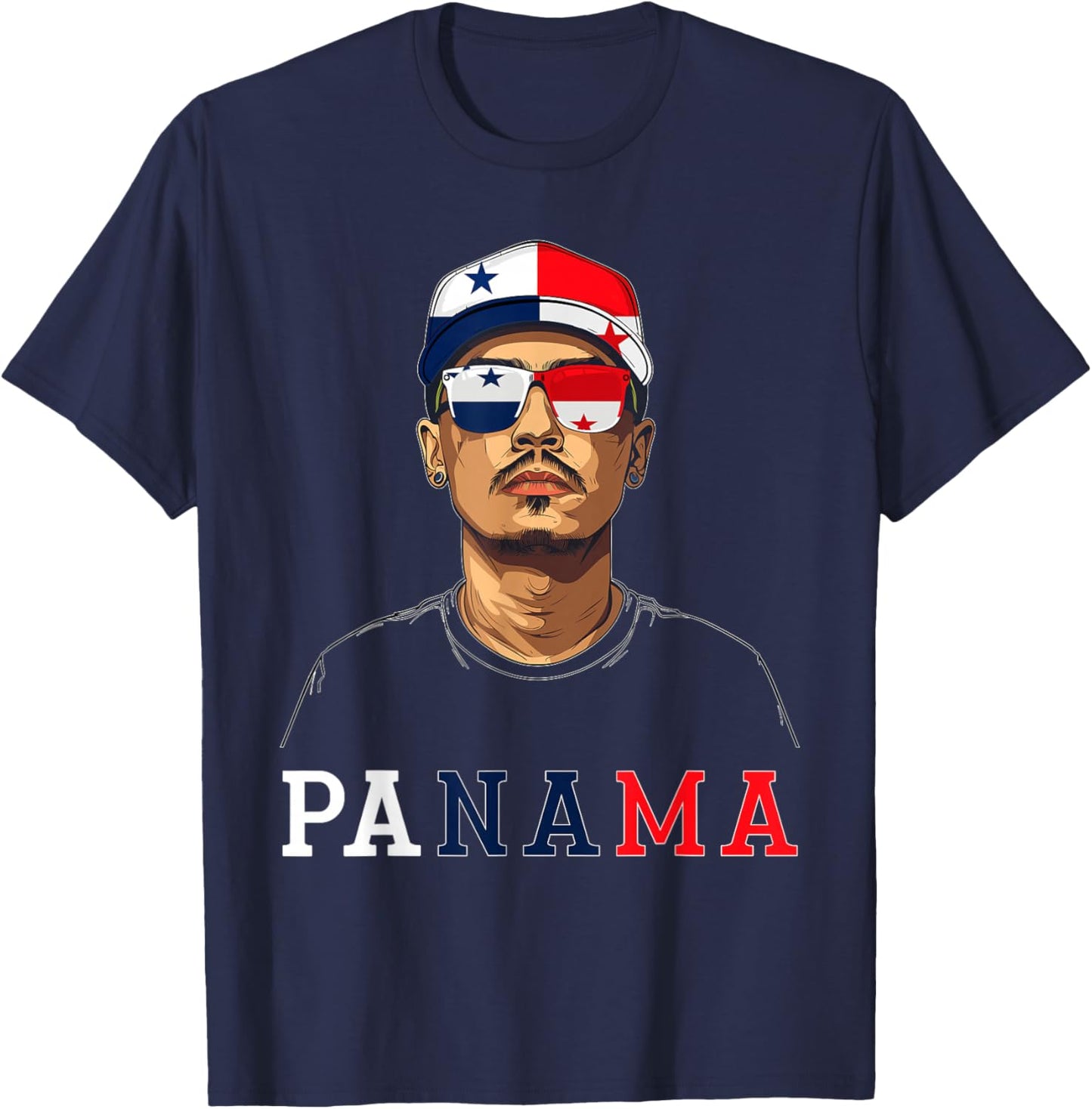 Panama Flag Outfit Souvenirs Country Panamanian T-Shirt - T-Shirt | Navy