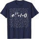 Euler's Identity Beautiful Math Equation Mathematics Science T-Shirt - T-Shirt | Navy