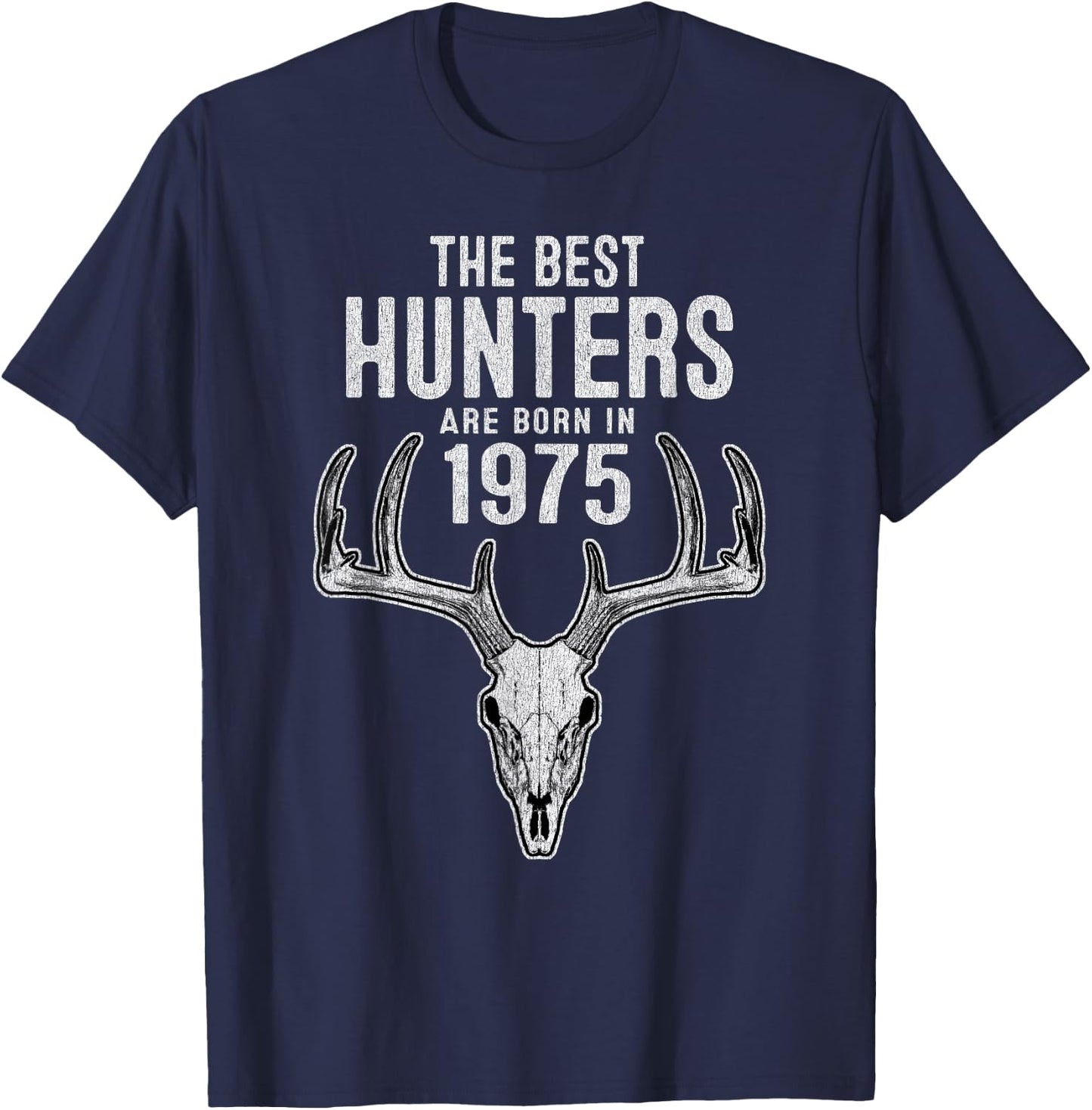 50 Year Old Deer Hunter: Hunting 1975 50th Birthday T-Shirt - T-Shirt | Navy