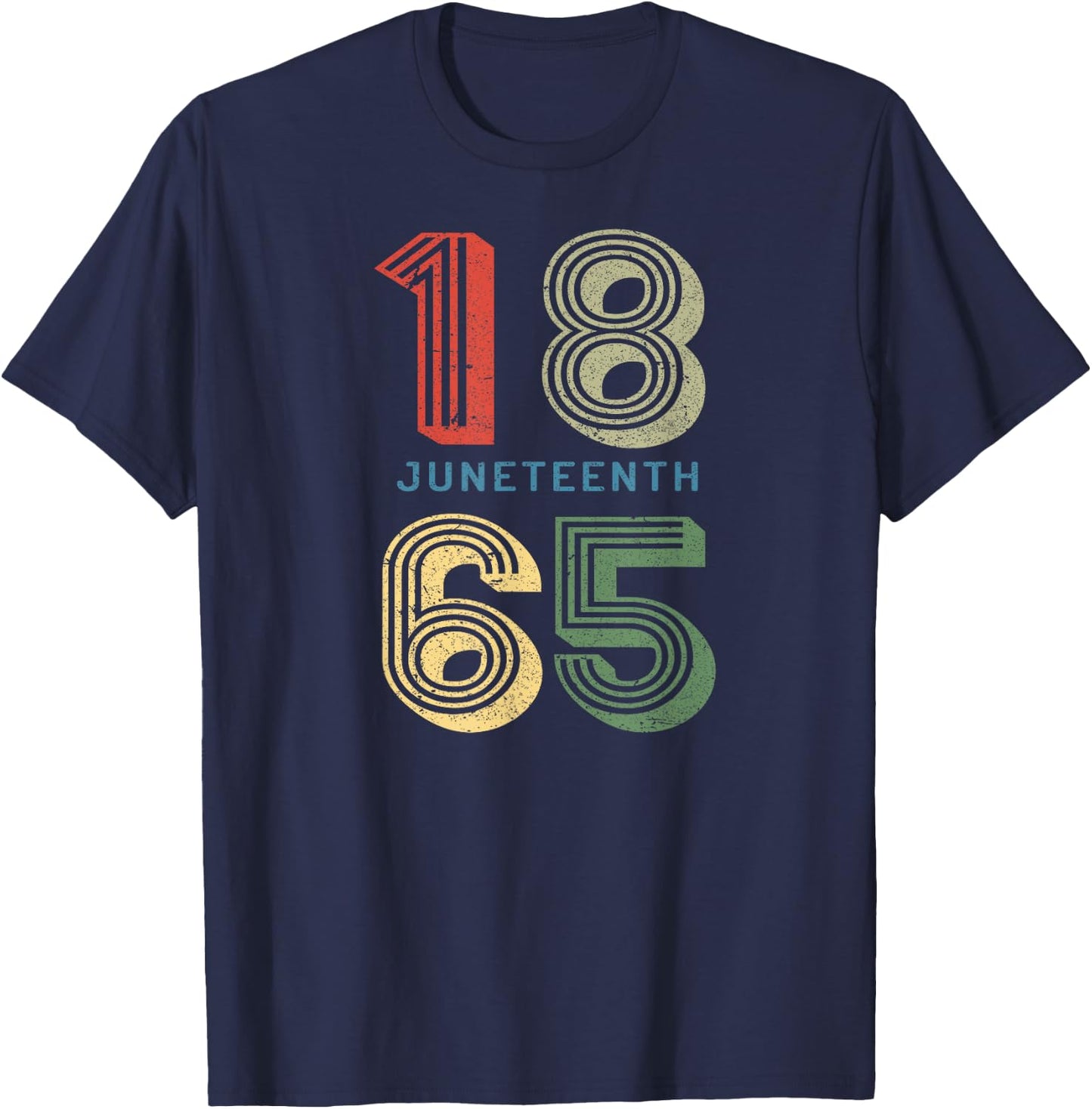 JUNETEENTH Freeish Since 1865 Melanin Ancestor Black History T-Shirt - T-Shirt | Navy