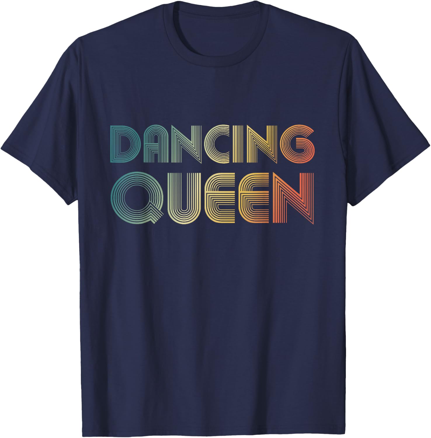 Disco Queen Funky Vintage 70s 80s For Dance Parties T-Shirt - T-Shirt | Navy