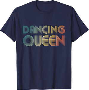 Disco Queen Funky Vintage 70s 80s For Dance Parties T-Shirt - T-Shirt | Navy