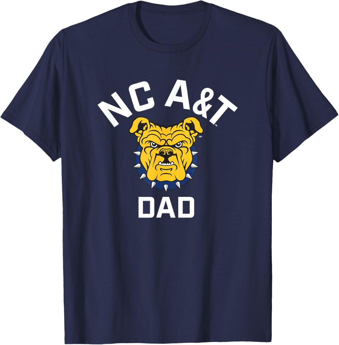 North Carolina A&T State University Aggies Arched Dad T-Shirt - T-Shirt | Navy