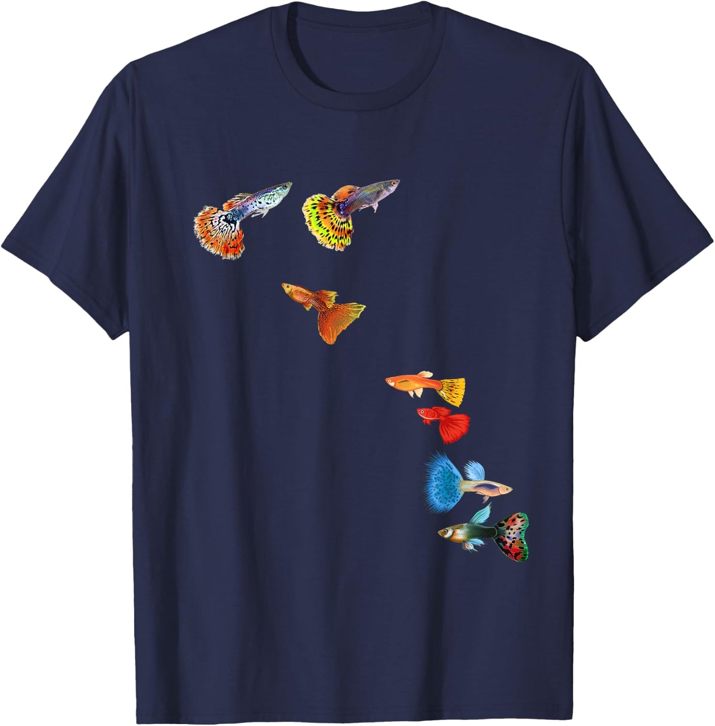Guppy Fish Lover Forever T-Shirt - T-Shirt | Navy