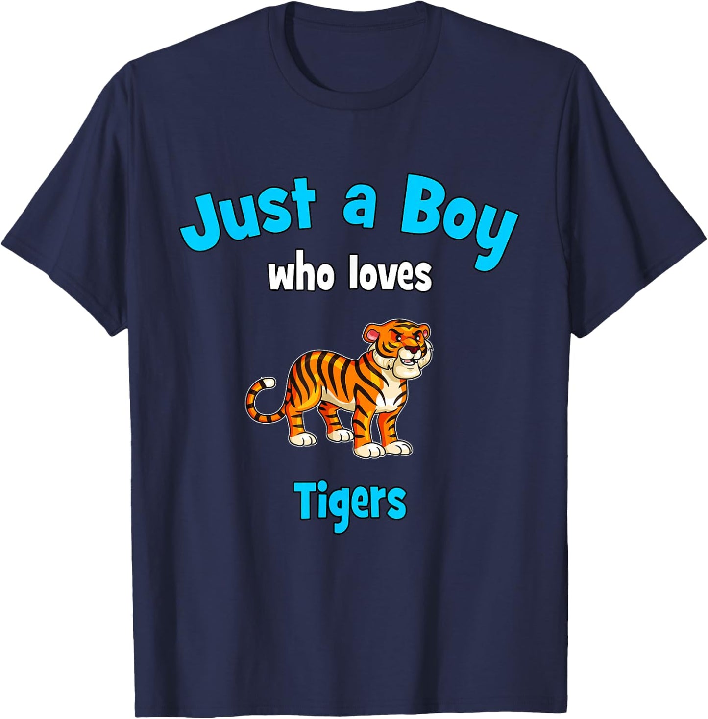 Tiger Shirt for Boys | Kids Tiger T-Shirt - T-Shirt | Navy