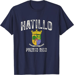 Hatillo City in Puerto Rico, Hatillo Armorial T-Shirt - T-Shirt | Navy